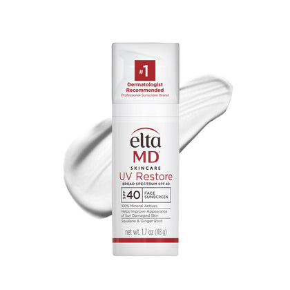 EltaMD UV Restore Untinted Mineral Face Sunscreen SPF 40 front view