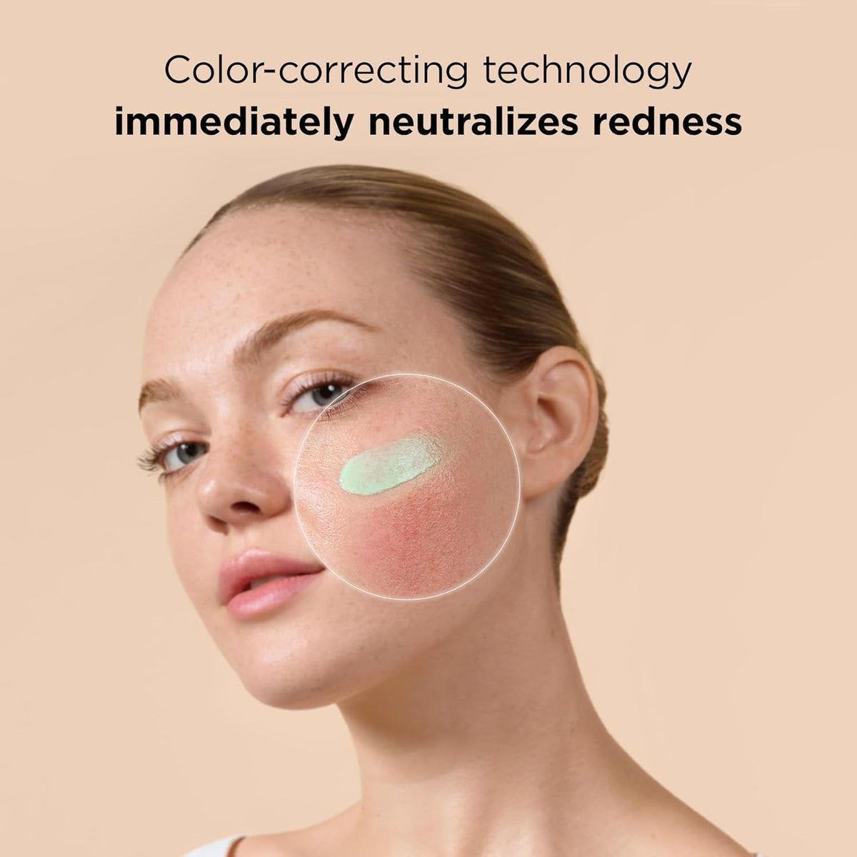 EltaMD UV Skin Recovery Face Sunscreen SPF 50 green tinted side view