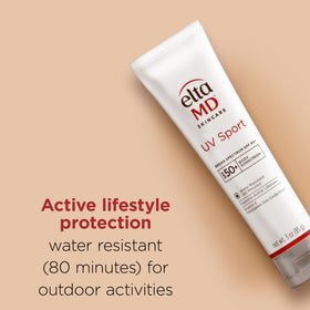 EltaMD UV Sport Sunscreen SPF 50 3 oz back view