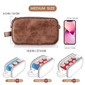 Elviros Medium Toiletry Bag with gym shoes in waterproof pouch