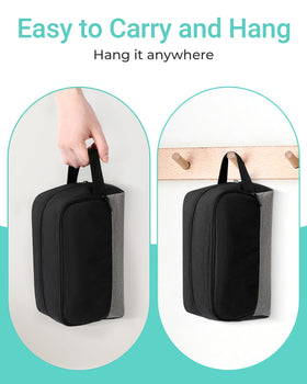 Elviros Toiletry Bag compact size for travel