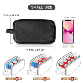 Elviros Toiletry Bag dimensions on a flat surface