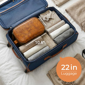 Elviros Toiletry Bag for Men lifestyle image in travel setting