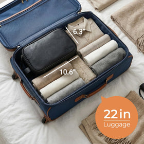 Elviros Toiletry Bag for Men lifestyle scene in travel setting