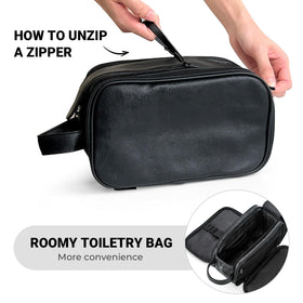 Elviros Toiletry Bag for Men spacious interior layout