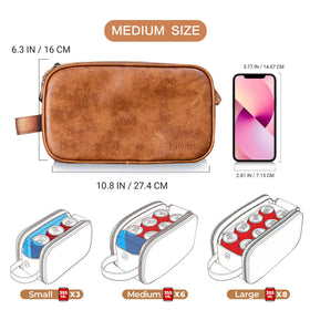 Elviros Toiletry Bag for Men with wet and dry compartments