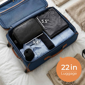 Elviros Toiletry Bag showing durable material close-up