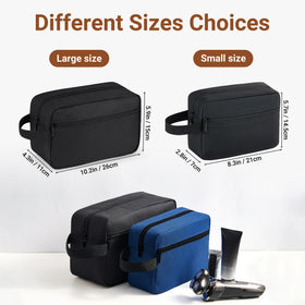 Elviros Toiletry Bag showing main pocket and side pocket