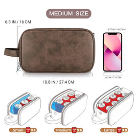 Elviros Toiletry Bag with gym shoes stored in waterproof pouch