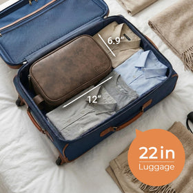 Elviros Toiletry Bag with gym shoes stored inside