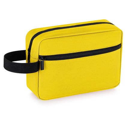 Elviros Travel Toiletry Bag bright yellow front view