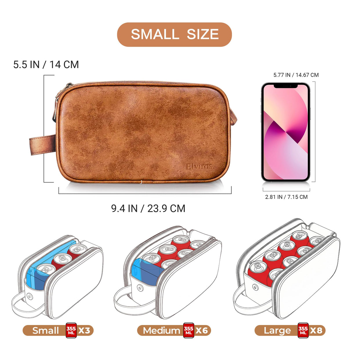 Elviros Travel Toiletry Bag for Men in use at gym