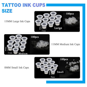 Emalla tattoo ink caps holder showing multiple ink caps
