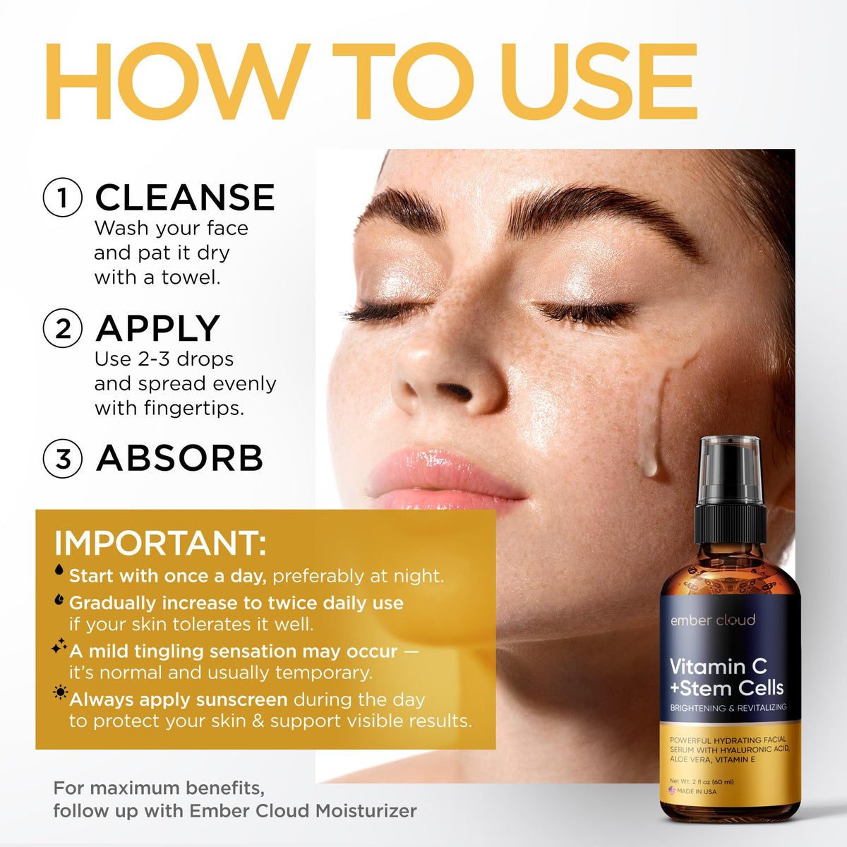 Ember Cloud Vitamin C Serum 2 Oz packaging