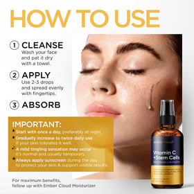 Ember Cloud Vitamin C Serum 2 Oz packaging