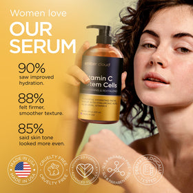 Ember Cloud Vitamin C Serum 8 Oz on a skincare shelf