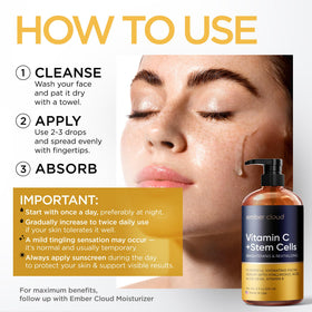 Ember Cloud Vitamin C Serum 8 Oz with natural ingredients