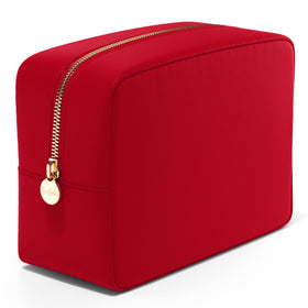 Embla Large Makeup Bag in red, front view