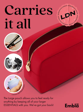 Embla Large Makeup Bag in various colour options