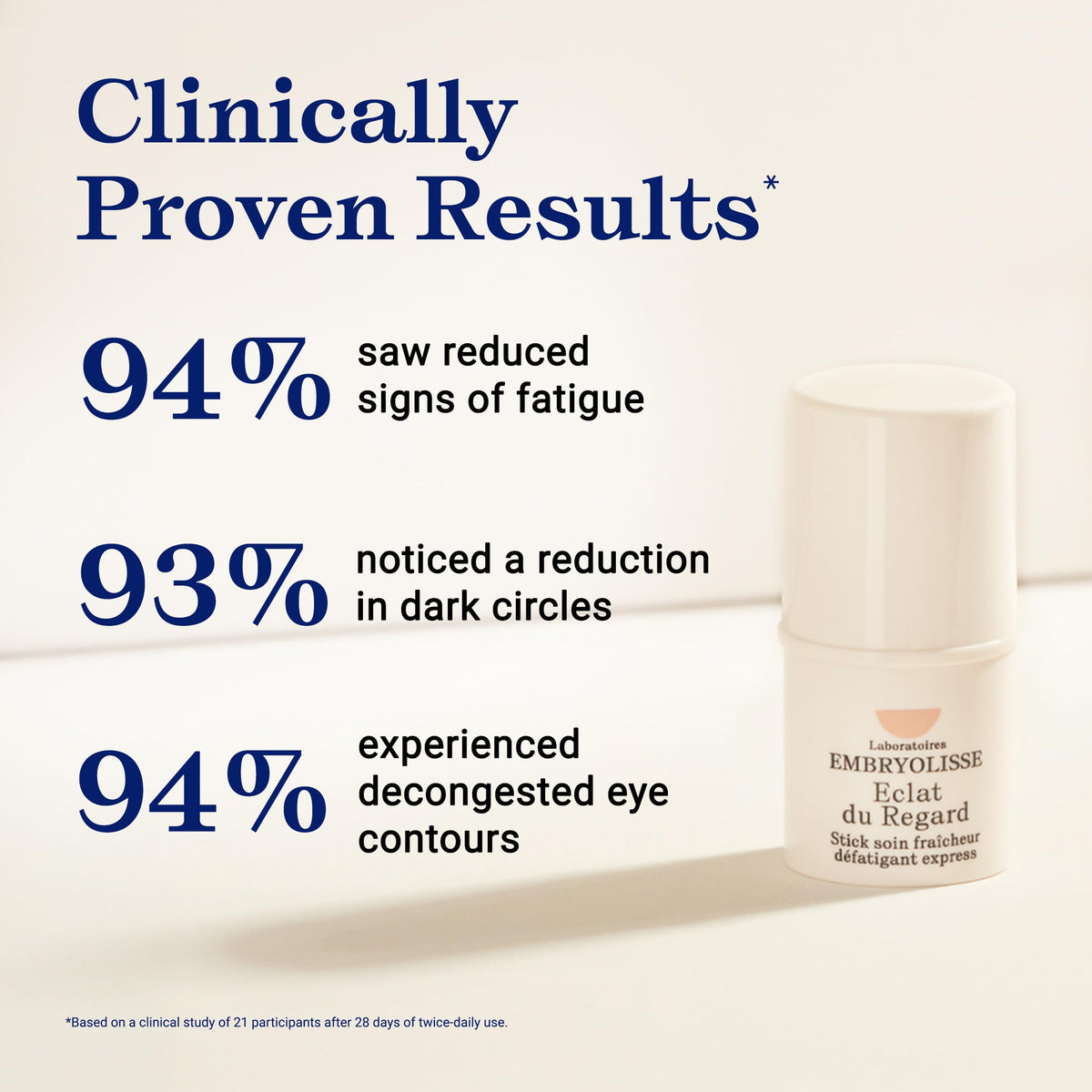 Embryolisse Radiant Eye Stick with natural ingredients