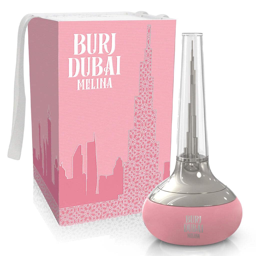 Emper Burj Dubai Melina Eau de Parfum 100ml packaging side view