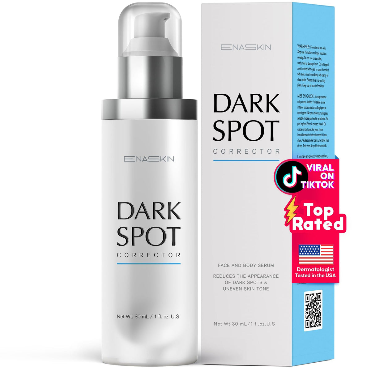 EnaSkin Dark Spot Corrector Serum 5% Tranexamic Acid front view