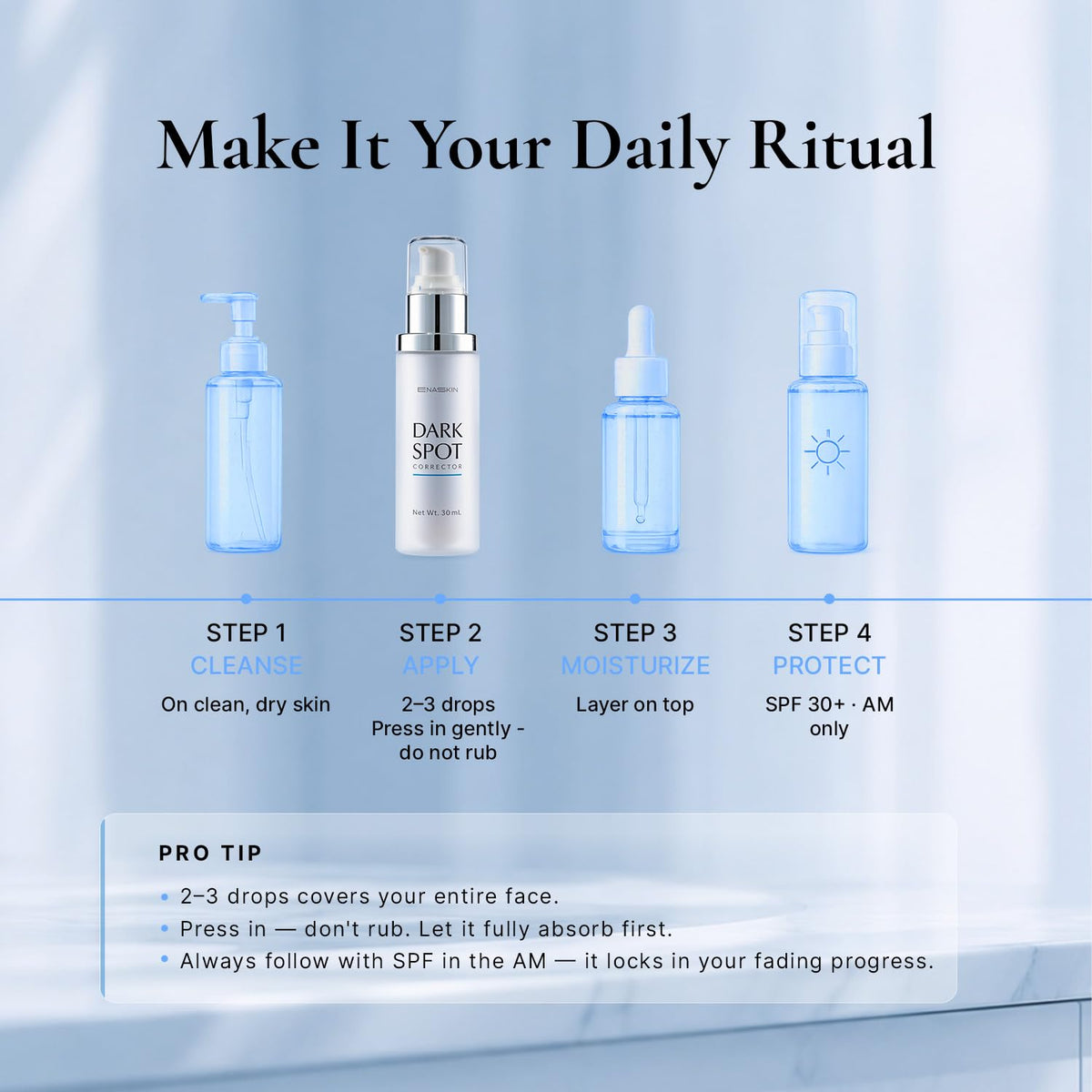 EnaSkin Dark Spot Corrector Serum bottle with dropper