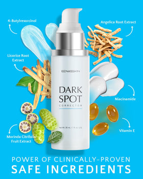 EnaSkin Dark Spot Remover Serum application on skin