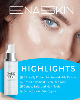 EnaSkin Dark Spot Remover Serum on vanity
