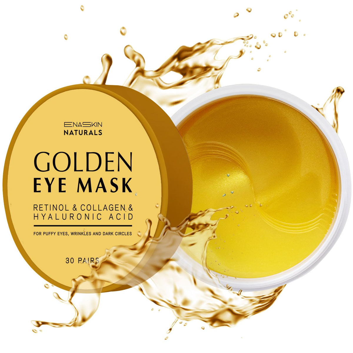 Enaskin Naturals 24K Gold Under Eye Patches in packaging