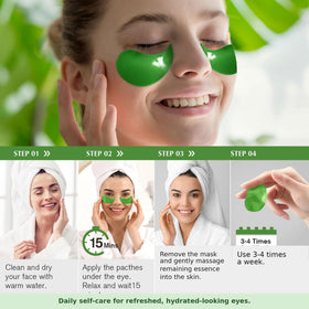 Enaskin Naturals Green Tea Under Eye Patches individual packaging