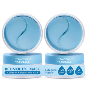 Enaskin Naturals Under Eye Patches front view with packaging