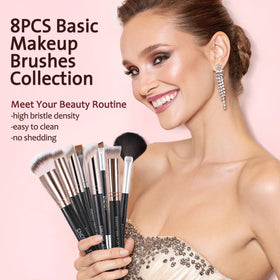 ENERGY Makeup Brush Set fan brush detail