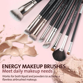 ENERGY Makeup Brush Set foundation brush detail