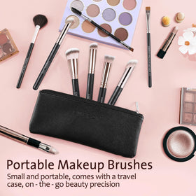ENERGY Makeup Brush Set portable travel case open