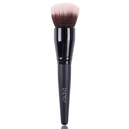 ENERGY Stippling Brush front view with black handle