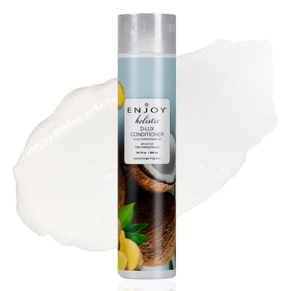 Enjoy Holistic D-Lux Conditioner front view with tropical coconut scent