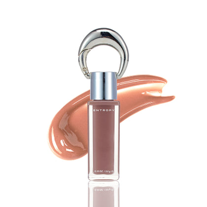 ENTROPY MAKE UP Glossy Lip Tint in Water Wood Charm front view