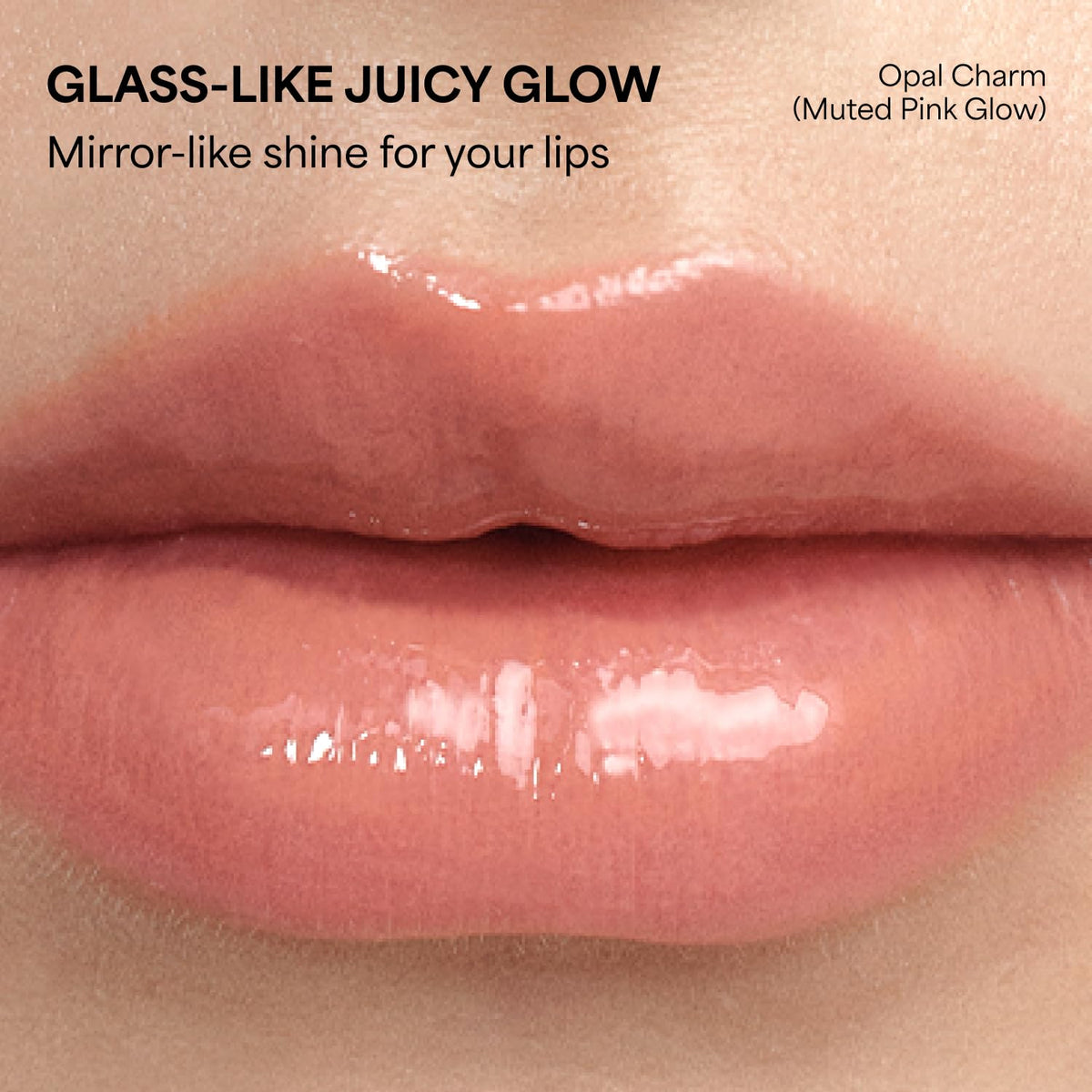 ENTROPY MAKE UP Glossy Lip Tint Opal Charm applicator close-up
