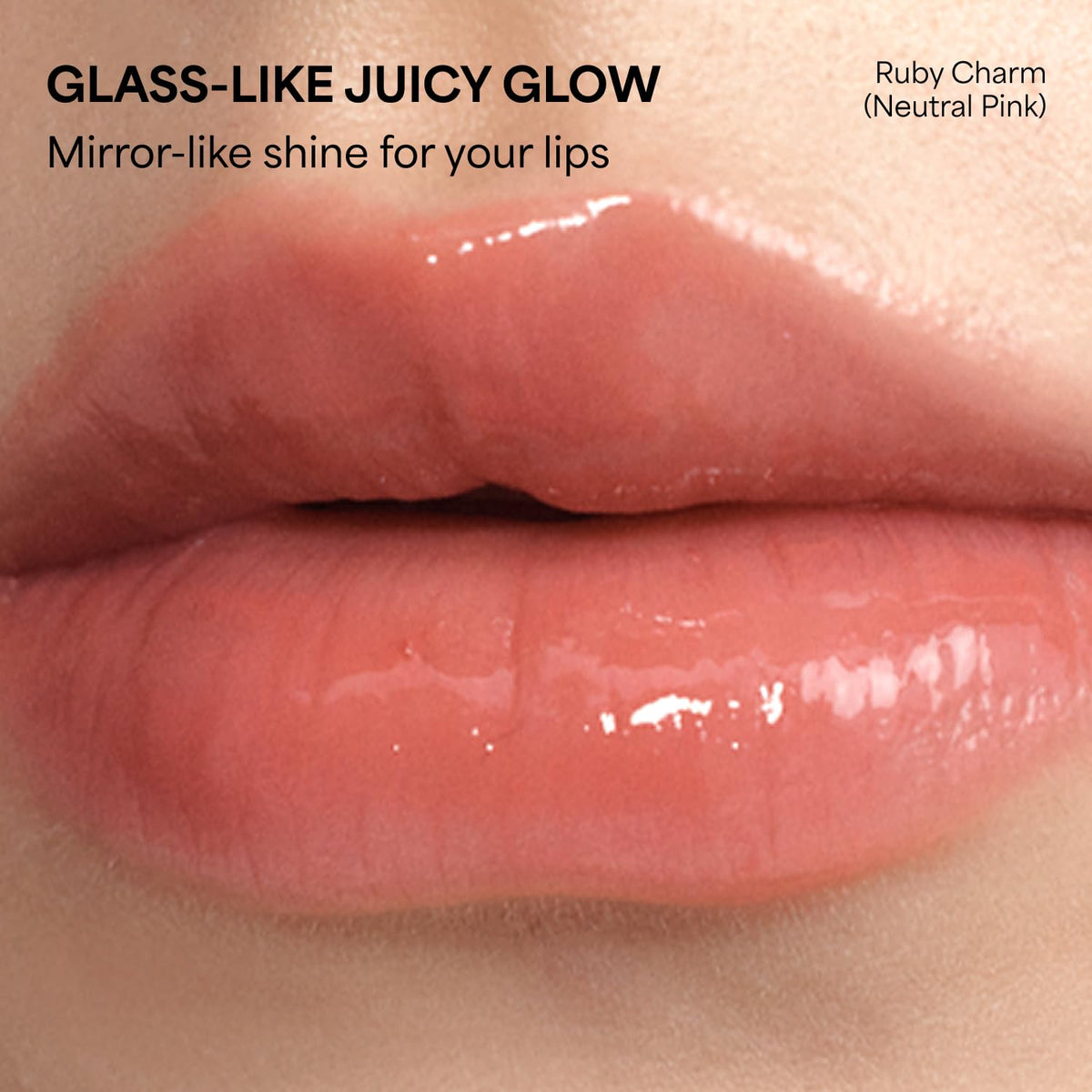 ENTROPY MAKE UP Glossy Lip Tint Ruby Charm applicator close-up