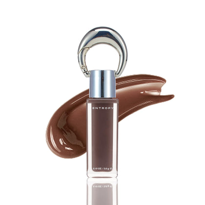 ENTROPY Makeup Glossy Lip Tint Smoky Quartz Charm front view