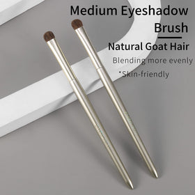 ENZO KEN Eye Shadow Brush showing birch handle and hot stamping logo
