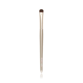ENZO KEN Natural Pony Hair Eye Shadow Brush front view with gold ferrule