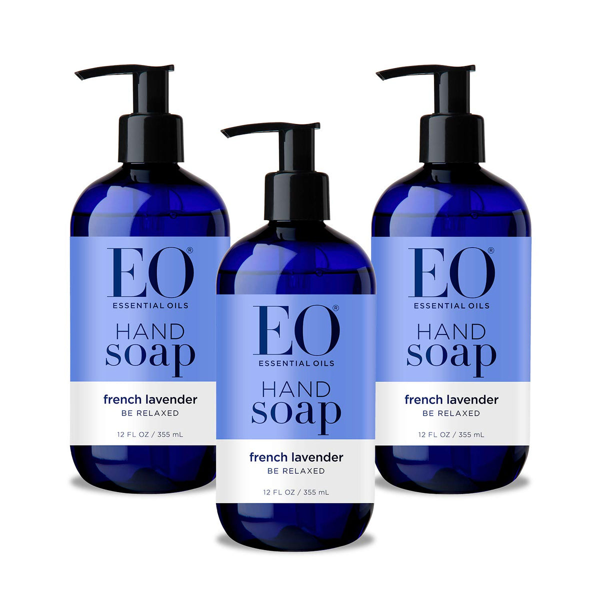 EO Moisturizing Hand Soap 12 oz French Lavender front view