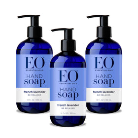 EO Moisturizing Hand Soap 12 oz French Lavender front view