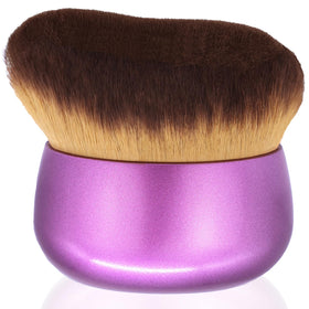 EOICCEOH Extra Large Kabuki Brush front view with purple handle