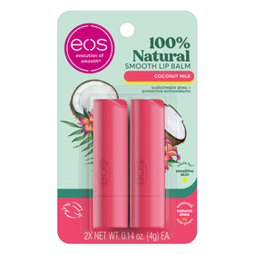 eos 100% Natural Lip Balm Coconut Milk front view packaging