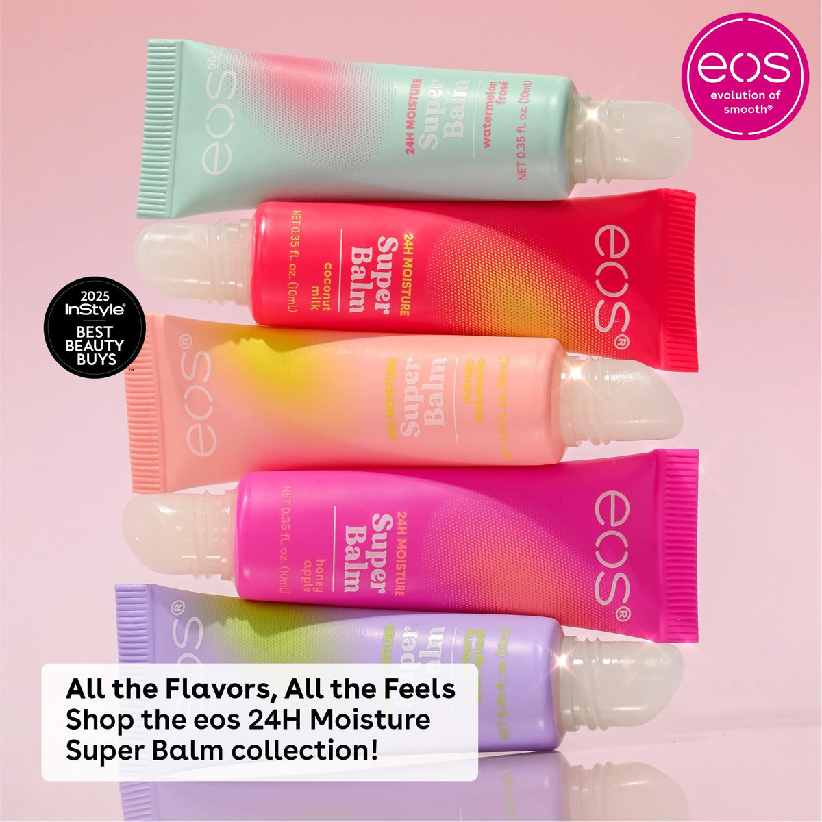 eos 24H Moisture Super Balm Birthday Cake lifestyle scene