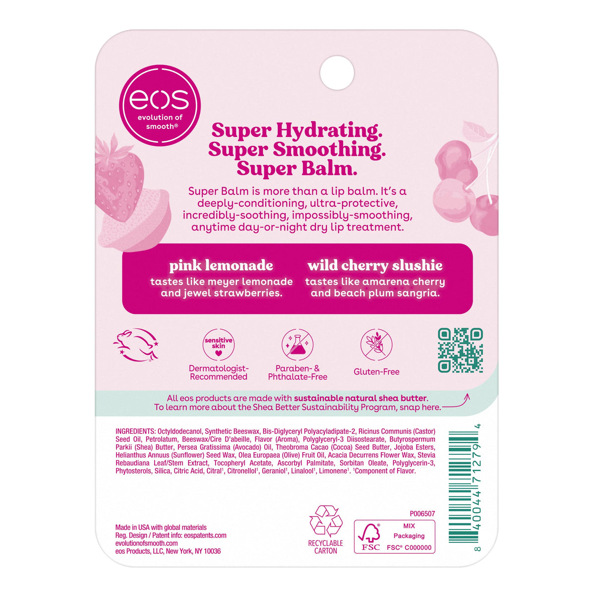 eos 24H Moisture Super Balm lifestyle image with natural background