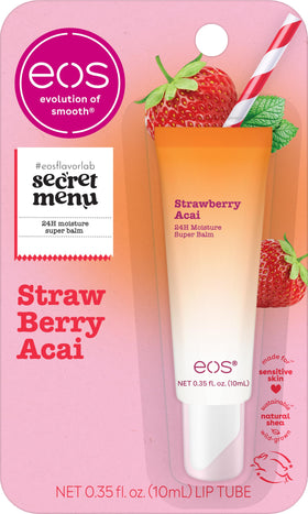 eos 24H Moisture Super Balm Strawberry Acai front view